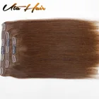 2019 Hot Selling Wholesale Virgin Malaysian human hair extensions clip in 100g