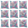 Factory wholesale watercolor flowers washed cushion cover 42*42