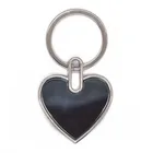 Promotional nickel plating blank metal keyrings+souvenir zinc alloy blank heart shaped keyrings with car logo