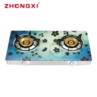Propane Table 2 Burner Glass Top Gas Stove slim two burner cooker hob