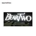 outdoor advertising clear acrylic led letter for shop