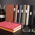 promotional A5 custom leather composition note book for travelers and Journal ,custom personal leather note book