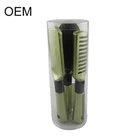 Support for Custom Three-Piece Ordinary Green Professional Round Hair Brush Set
