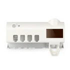 ultraviolet bathroom toothpaste dispenser uv toothbrush sanitizer auto sterilization box
