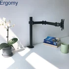 AM3-21 Single Steel VESA Desk Monitor Mount Standing