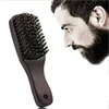 Beard Brush Comb Bristle for Men's Mustache Shaving Comb Face Massage Facial Hair Cleaning Brush Long Handle