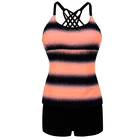 Women's 3D Print Tank Top two-Piece Swimsuit Beach Swimwear tankini
