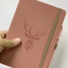 Embossed Logo Printing Classic Business Craft Ppaer Notebook