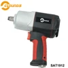 SAT1912 High Quality Handle Exhaust 850N-m Twin Hammer 1/2" Professional Pneumatic Car Repairing Wrench Air Impact Wrench