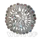Retail car logo keychain Fashion custom metal car brand keyring