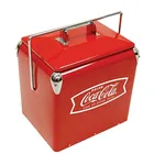 outdoor retro metal beer ice cooler box