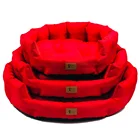 Bed for dog china red memory foam filling large xxl luxury 2019 pet bed new design hot sale lavo