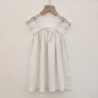 Children frocks designs girl princess party dresses kids solid color tutu dress