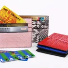 New arrival genuine python snake skin leather credit card holder wallet