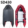 RED Fashionable Style Pvc Ce Certificate Aluminum Inflatable Boat SD430 Double Layer offshore Canopy desert combat supplier