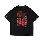 Killwinner cut steel short sleeve t shirts men women street loose print tide breathable summer cotton couple tee