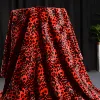 Upholstery plush Faux fur Zebra Red and Black velboa fabric are available