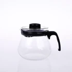 Wholesale 700ml Glass Tea and Coffee Pot with Plastic Handle