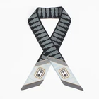 Custom Personalized Digital Print Silk Scarf For Men