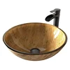 Glass Washbasin Design UPC Bathroom Single Hole Sink Bowl