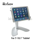 Flexible Tablet Security Stand iPad Display Holder Lockable Housing Mount Desktop Bracket Clamp With Keys For 7-10.1" Tablet