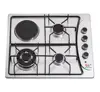 White cooktop 60cm electric cooking stove with hotplate