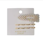 Pearl Hair Clip Slide Hair Pin Bridal Party Wedding Hair Accessory ChunkyBobby pins