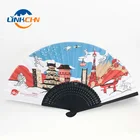 Art Crafts Fan Fan Art Hand Fan Antique Art Crafts OEM Bamboo Folding Hand Fan For Business Gift