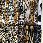 Various tiger/giraffe/leopard/zebra/cow design animal print velboa minky fabric paper print and screen print with S wave