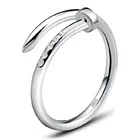 Screw ring female nail ring temperament silver plated jewelry