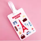 Silicone travel luggage tag Plastic rubber luggage tag great promotional gifts/souvenirs with logo