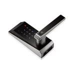 Zinc Alloy Metal Casing German mortise Touch keypad Mobile APP based Bluetooth lock