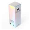 Free Sample Top Grade Laser Film Cosmetics Folding Essential Oil Perfume Bronzing Custom Small Package Box For Cosmetics