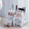 SHIMOYAMA Folding Plastic Transparent Jewelry Makeup Organizer Cosmetics Storage Box