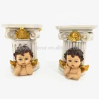 Wholesale Resin Crafts Angel Statue angel figurine candle holder candle stand home decoration cheap price