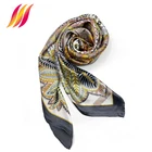 Best Sales 1005 Suzhou Silk No MOQ Private custom Long Flower Silk Scarf Suzhou