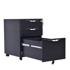 Luoyang Office Furniture 3 Drawer Steel Movable Filing Cabinet Mobile Pedestal