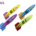 Fishing Torpedo Bandits Pool Diving Toys, Sinking Torpedo Swim Toys, Pack of 4
