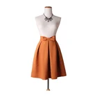 High Waist stylish pleated Skirts in Solid color Hot Sale midi sexy skirt