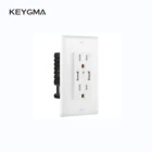 Keygma US Wall Outlet 2 USB 15 Amp Receptacle Quick Charger