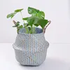 China suppliers cheap eco-friendly straw storage basket japanese natural foldable woven basket coloured seagrass belly basket