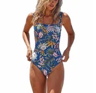 Customize One Piece Spring Floral Bikini Plain Flower Beachwear Eco Friendly Swimwear