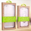 Cell Phone Case Retail Packaging /Customized Kraft Paper boxes Case Packaging With Clear Lids