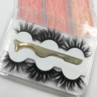 Eyelashes Eyelash Lash Factory 3 Pairs Lashes In 1 Tray Any Styles Eyelashes With Tweezer Mink Eyelash