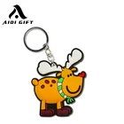 china manufacturers custom pvc Keyring plastic keychain for promotion gift