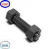 Sfenry ASME B18.2.1 / B18.31.2 Black Stud Bolt With Hex Nut And Washer Attached