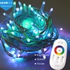 Ramadan color mixing smart led rubber string touch control color changing outdoor led string lights