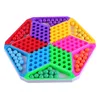 Environmental protection Acrylic checkers and flying chess Two in one Children's puzzle game chinese checkers educational toys