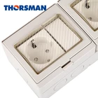 Industrial Socket THORSMAN 250V 10A IP55 Waterproof Wall German Type Outlet