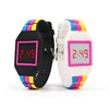 fashion waterproof digital green silicone bracelet watch Summer new colors wristband silicon watch band waterproof